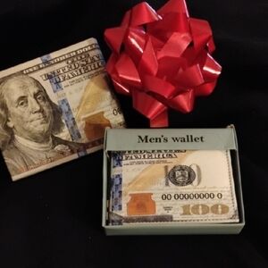Men's Wallet with Dollar Bill Design🌲🎁